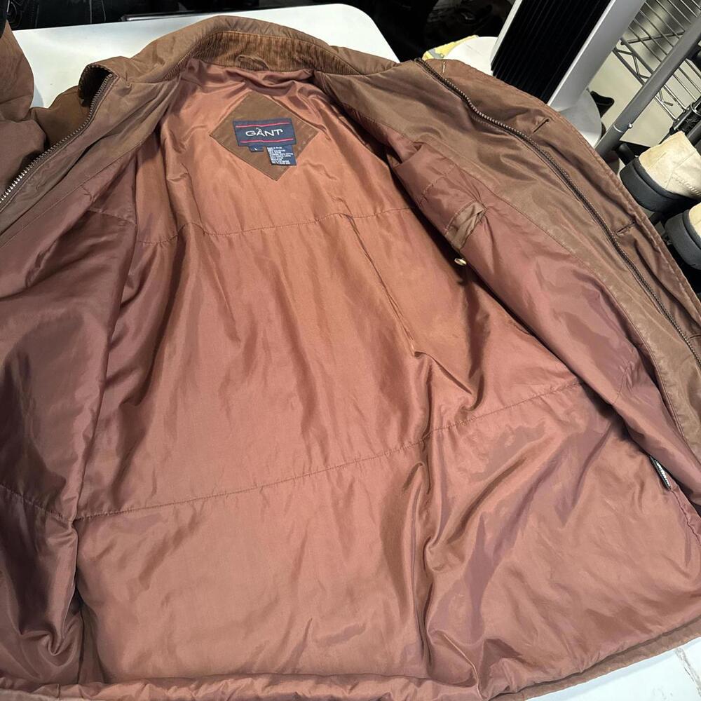 Vintage oversized brown bomber jacket size L - Picture 8 of 8